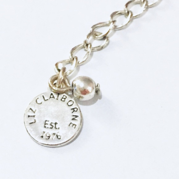 Liz Claiborne Silver & Gold Cluster Necklace - Picture 6 of 8